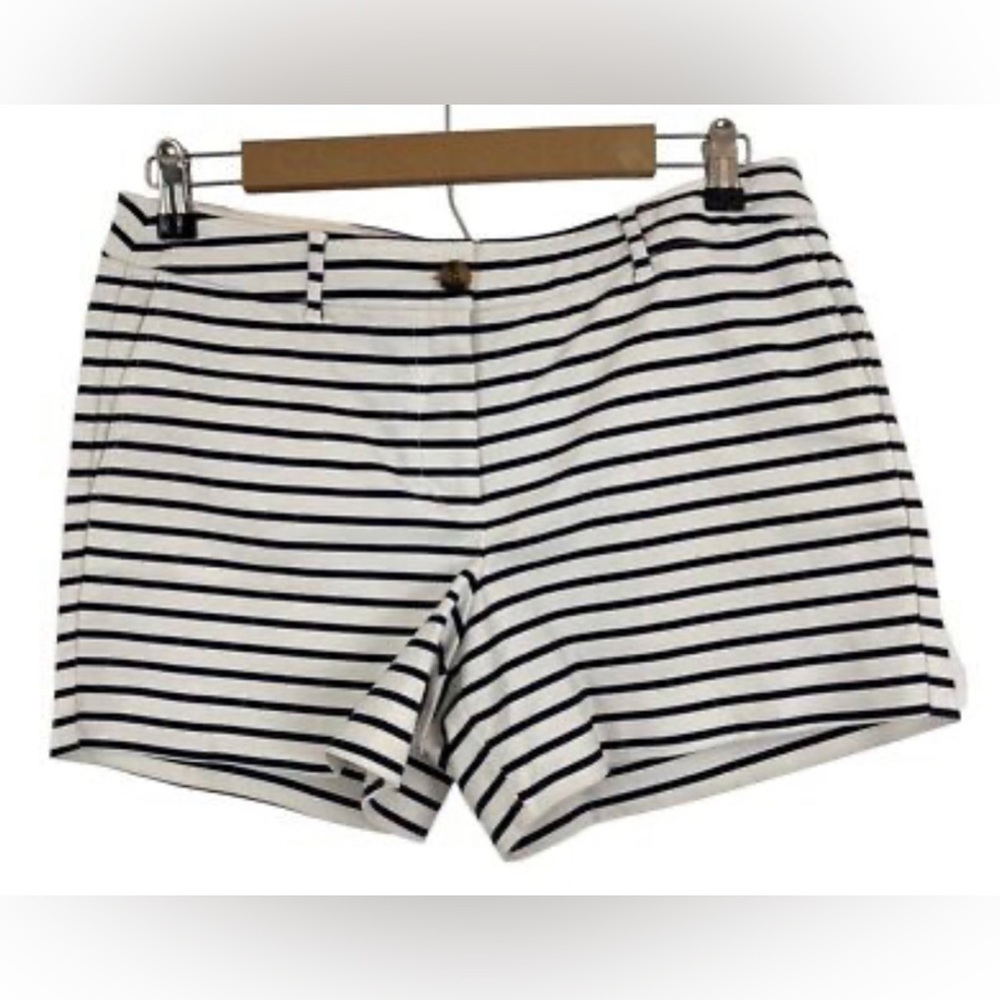 Woman’s Boden Blue & White Striped Preppy Women’s Shorts• Size 10 L